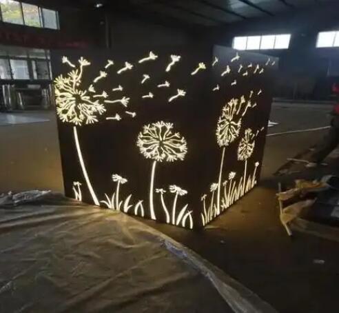 兰州耐候钢灯箱